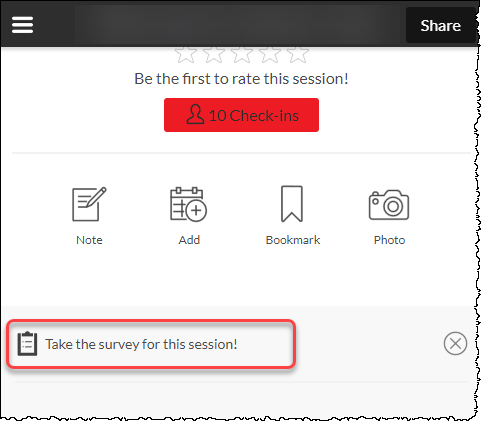 Session Evaluation
